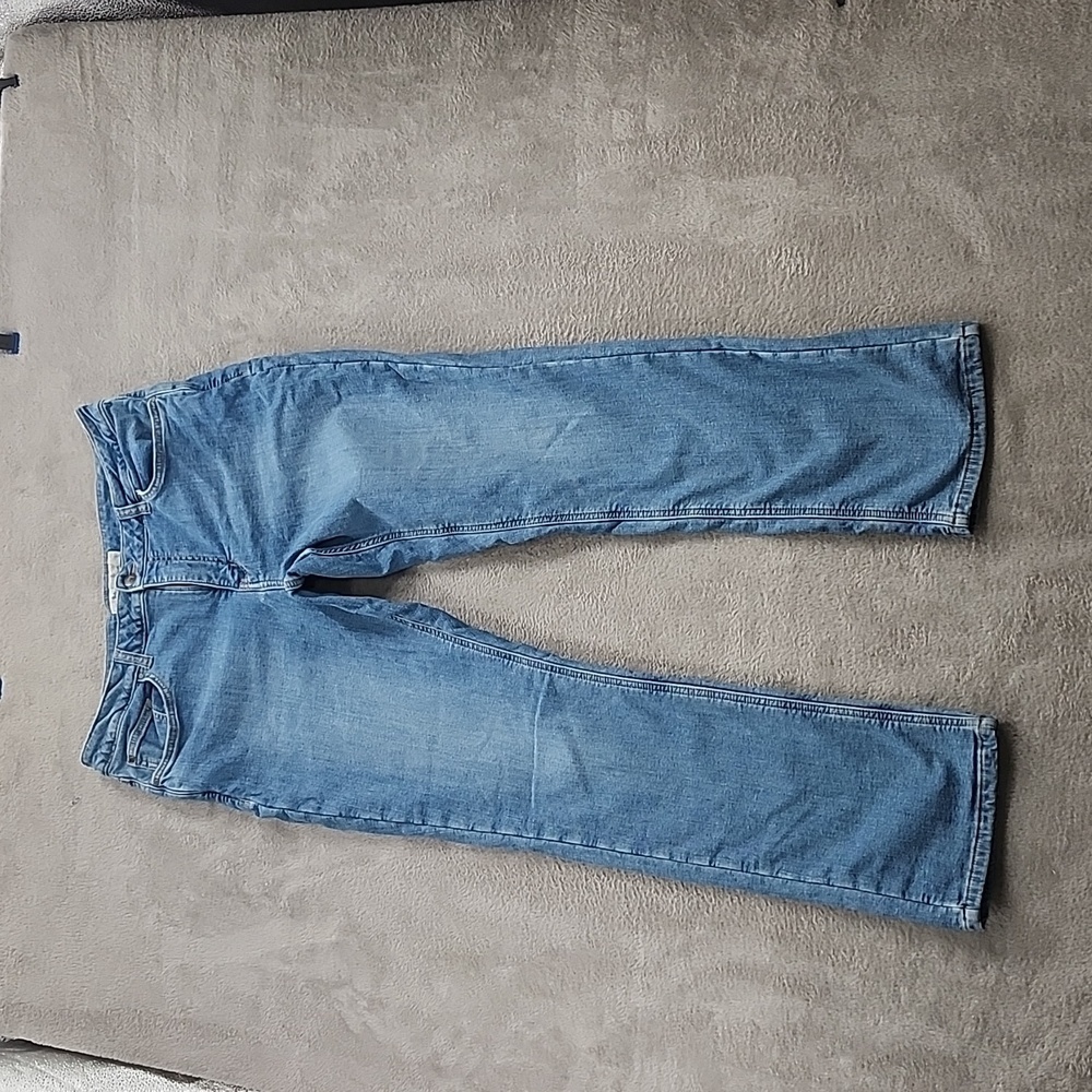 Windriver Jeans Womens 14 Flannel Lined Relaxed Leg Heat Dyed Denim Cotton